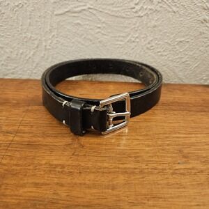 Vintage Coach Belt Womens Leather 33" Black Handcrafted Vegetable Tanned Cowhide